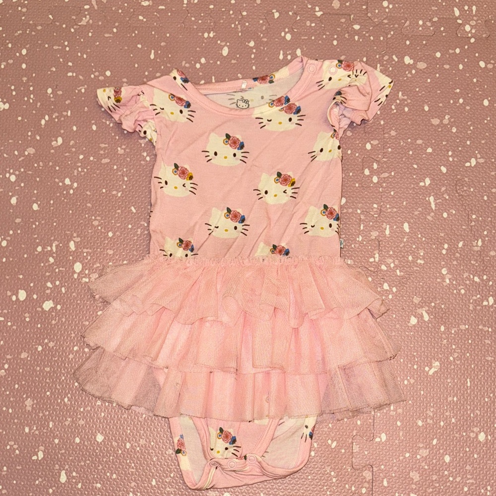 Posh Peanut Pink Hello Kitty Tutu onesie dress